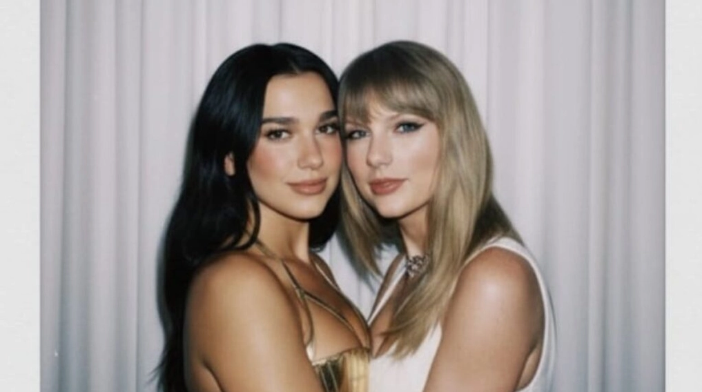 Dua lipa y Taylor foto Polaroid