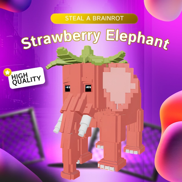 Elefante de fresa en Steal a brainrot