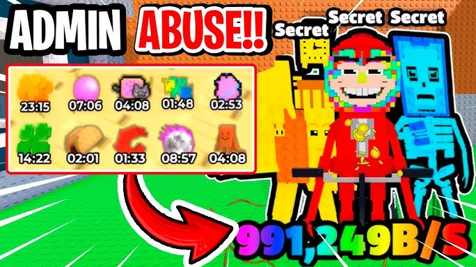 Mega admin abuse en Roba un Brainrot