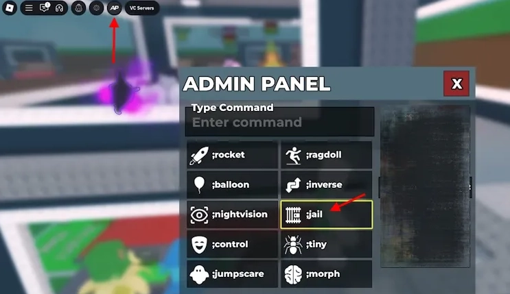 Panel de Admin en Roba un Brainrot