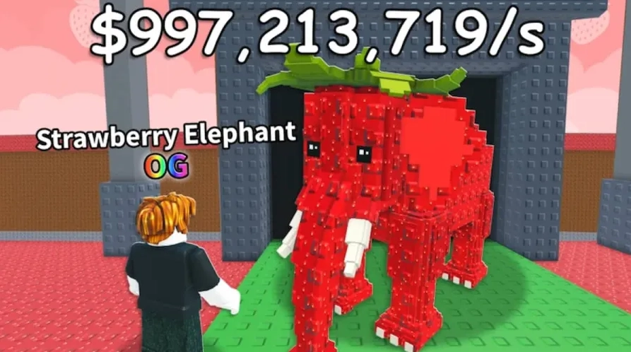 Brainrot Strawberry Elephant en Roba un Brainrot en Roblox