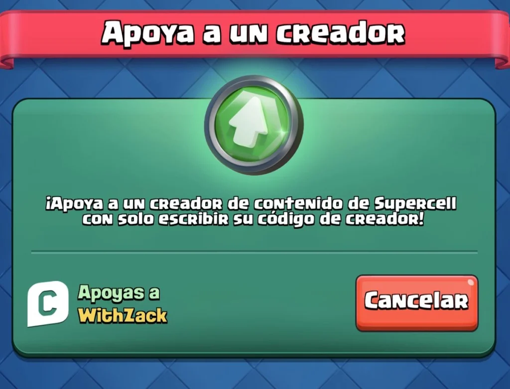 Código de creador en Clash Royale