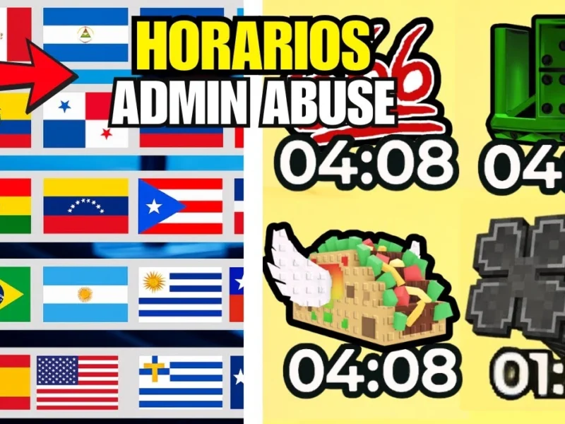 Horarios Admin Abuse Martes de Tacos en Roba un Brainrot