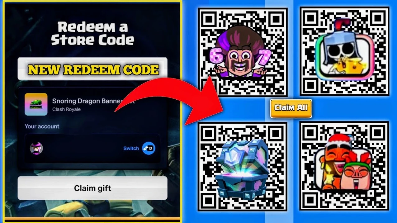 Nuevos códigos QR de Clash Royale