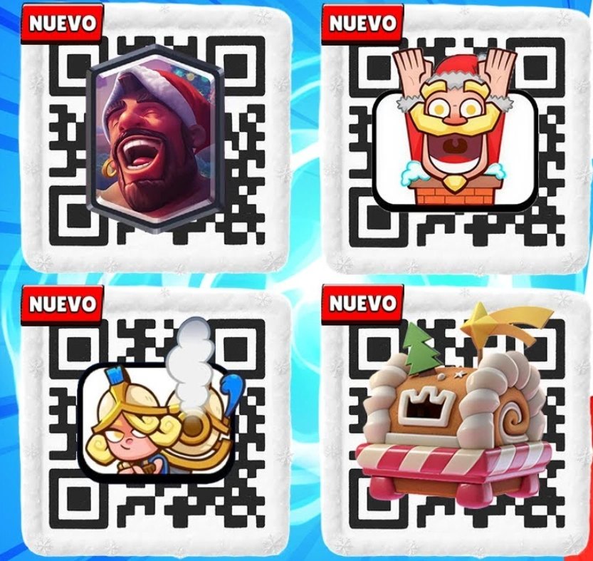 Códigos QR de cofres y emotes en Clash Royale