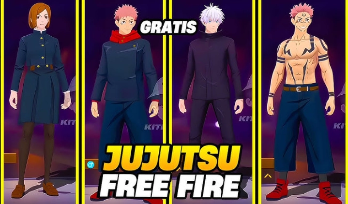 Skins de Jujutsu Kaisen Free Fire