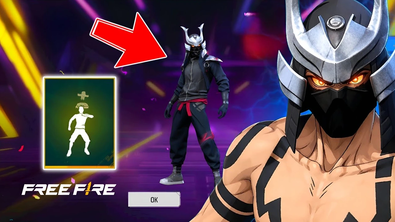 Conjunto guerrero de acero en Free Fire