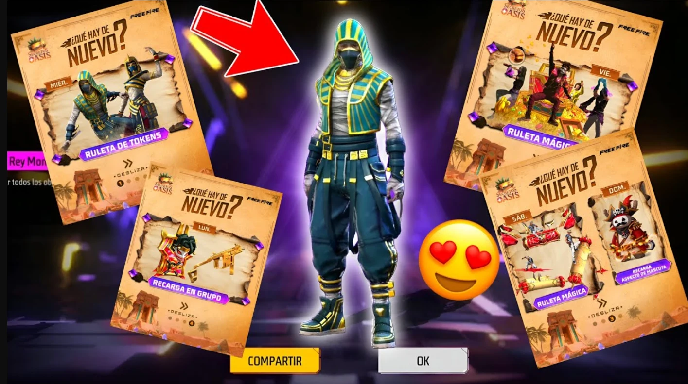 Conjunto rey momia Free Fire