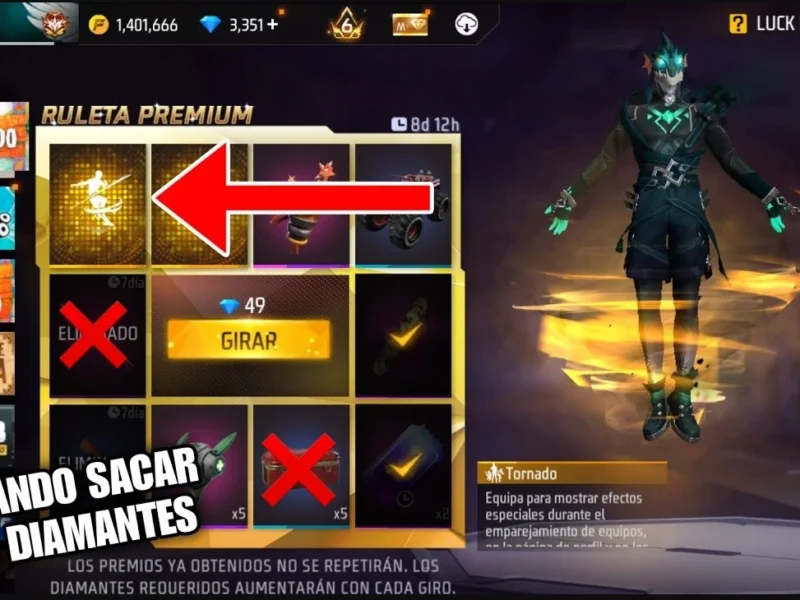 Nuevo emote de tornado en Free Fire