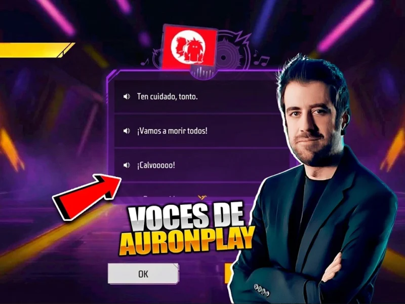 Voces de Auron Play en Free Fire