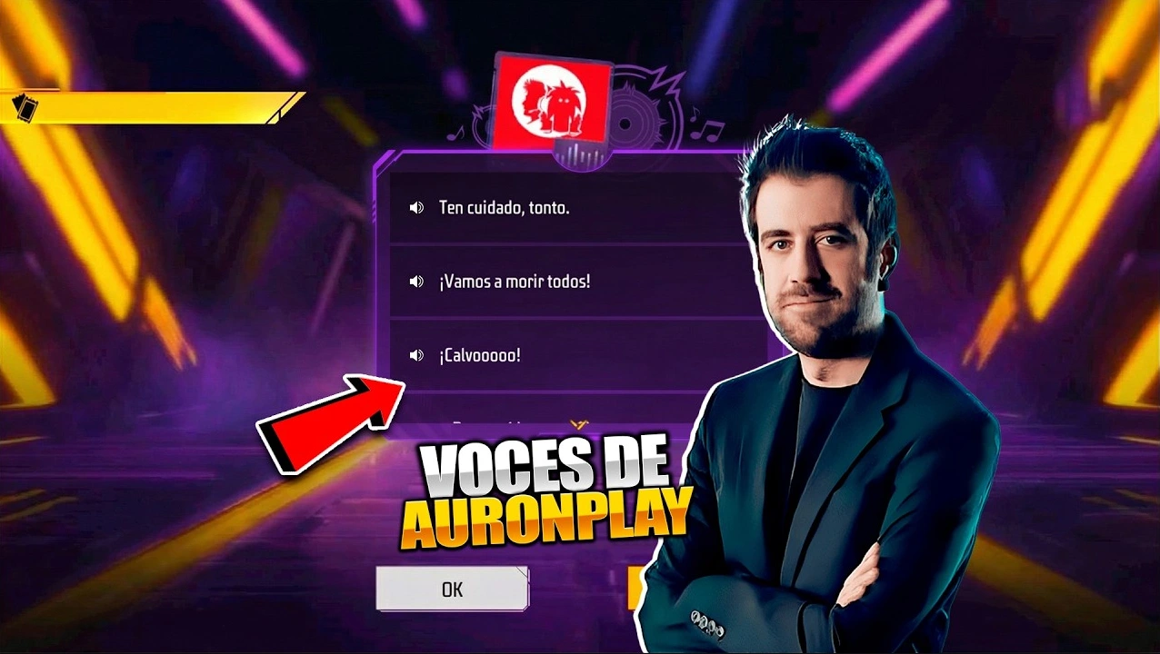 Voces de Auron Play en Free Fire
