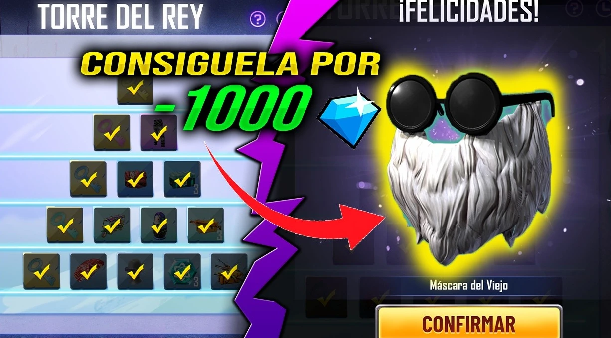 Barba del viejo en Free Fire 2026