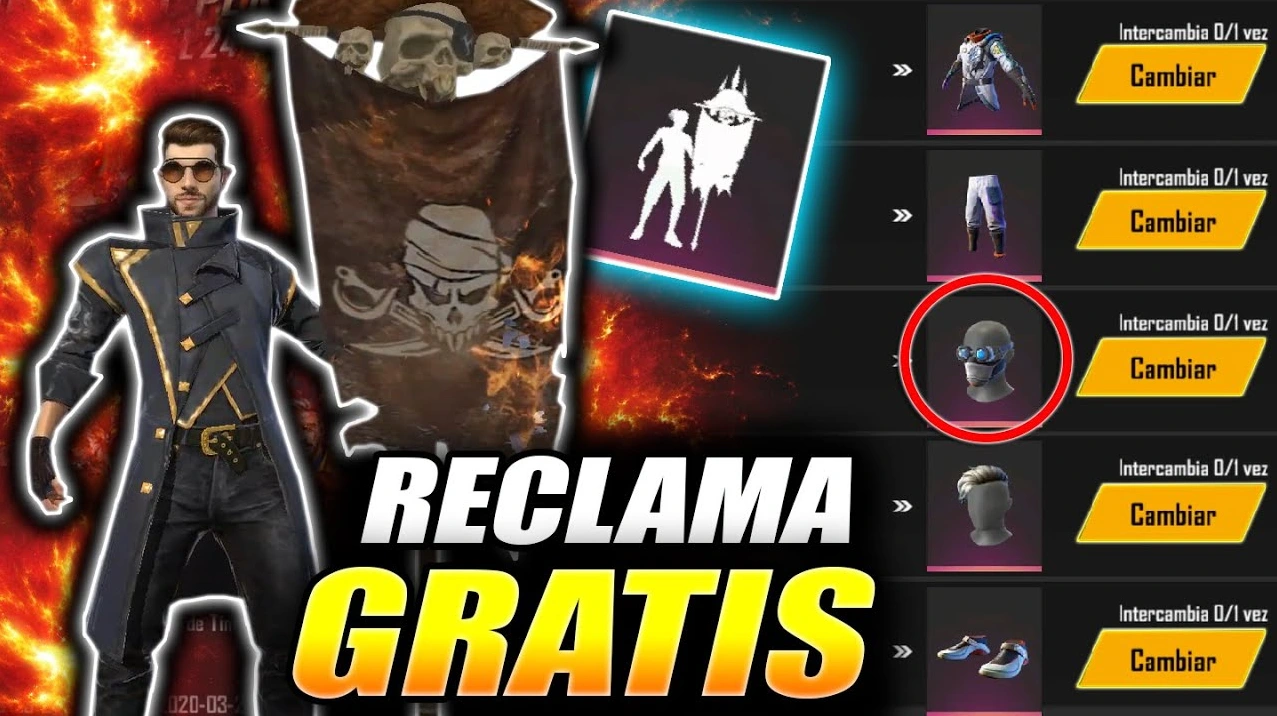 Emote de la bandera de guerra en Free Fire