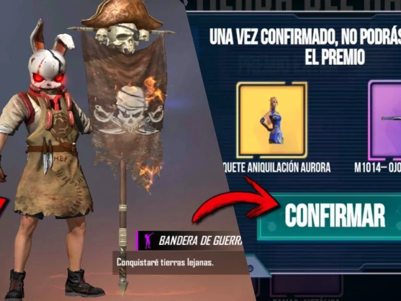 Emote bandera de guerra en Free Fire