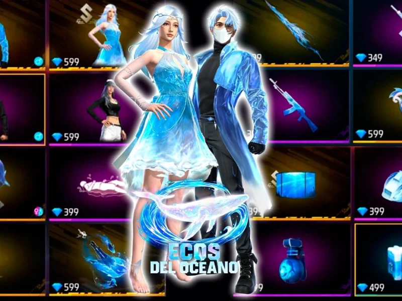 Skins de ecos del oceano en Free Fire