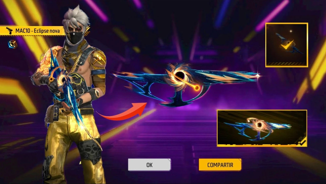 Nueva Mac 10 Eclipse en Free Fire