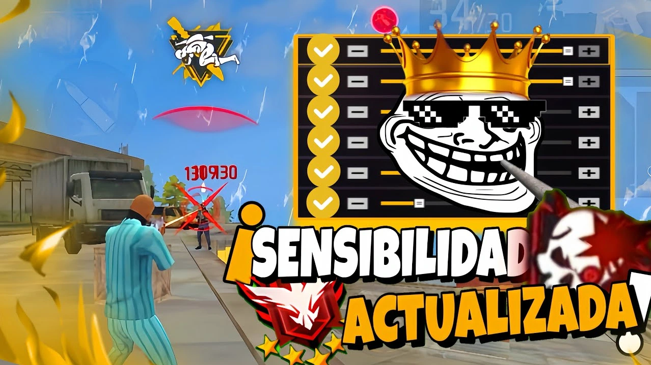 Sensibilidad actualizada para dar todo rojo en Free Fire