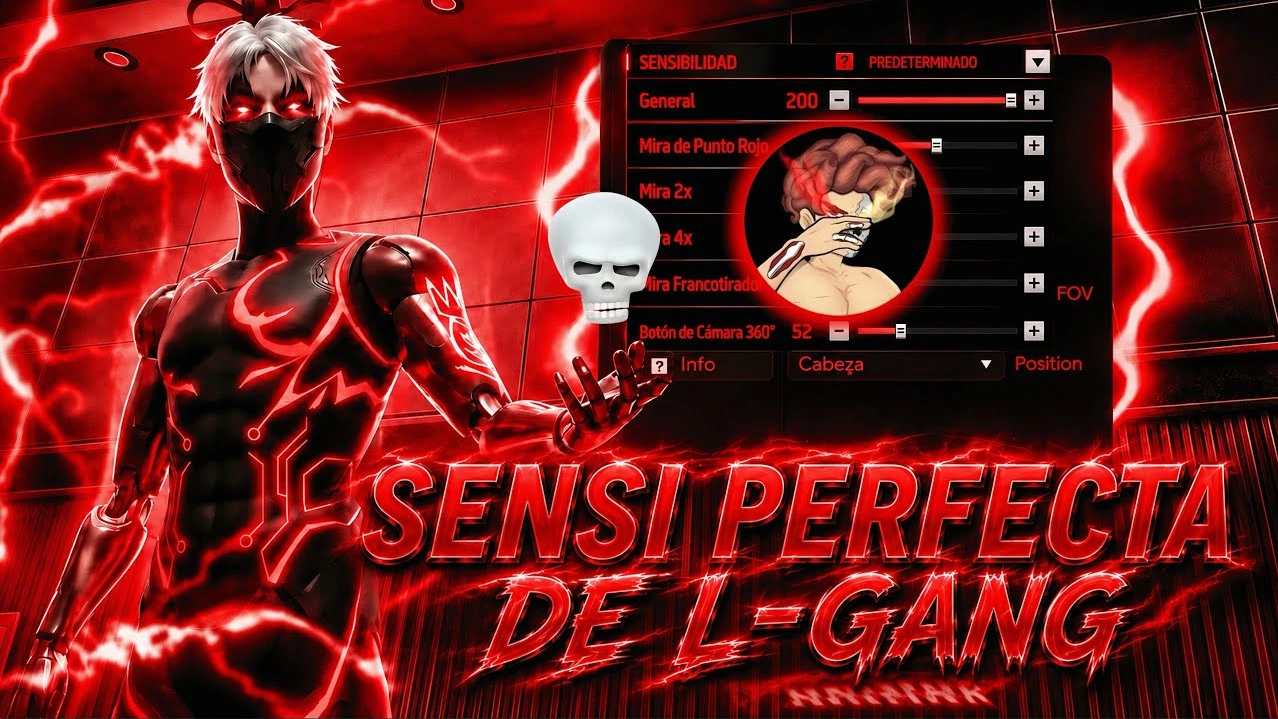Sensibilidad de L-Gang en Free Fire