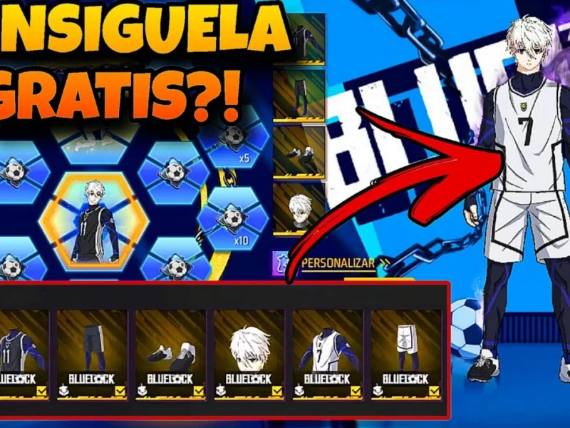 Cómo conseguir skin de Blue lock por el mundial de fútbol en Free Fire