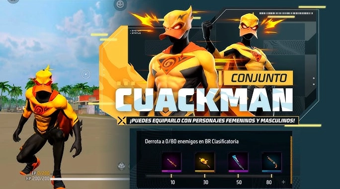 Skin de Cuackman en Free Fire