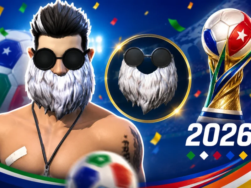Barba del viejo por el mundial de futbol en Free Fire