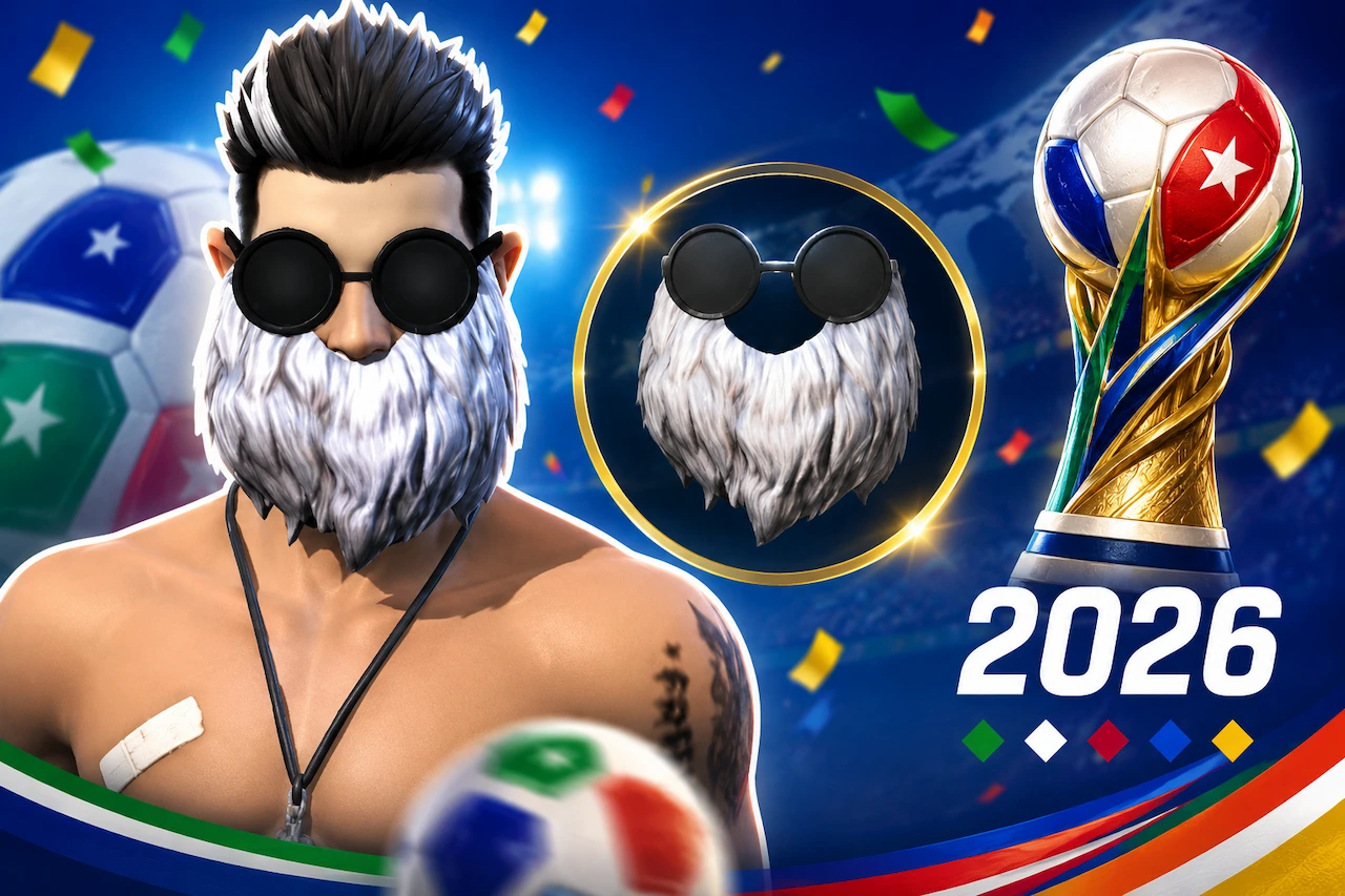 Barba del viejo por el mundial de futbol en Free Fire